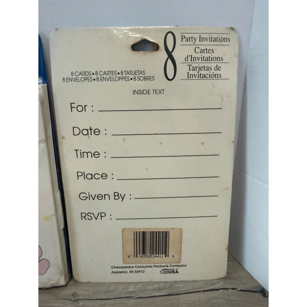 Vintage Party Creations Baby Shower Invitations 24ct Bebe Niño Retro 3 Packs USA